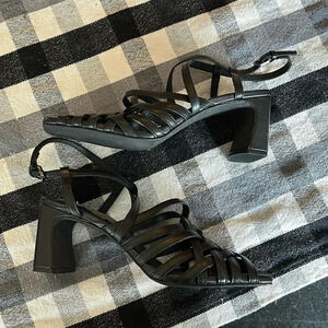 Seychelles | Charter Square Toe Block Heel in Black | womens size 8
